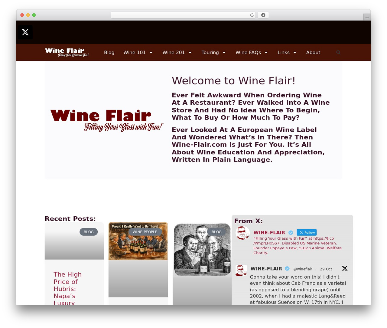 Hello Elementor WordPress theme - wine-flair.com