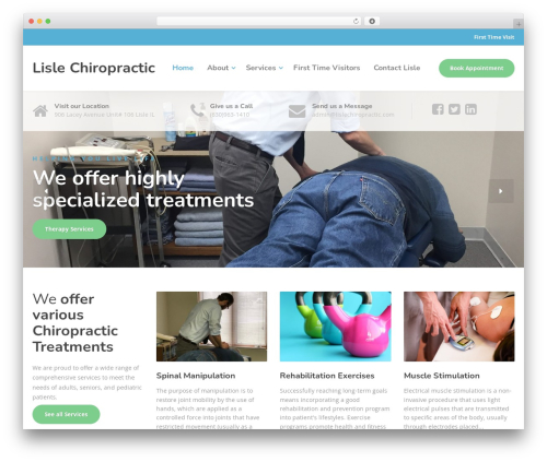 Physio-qt theme WordPress - lislechiropractic.com
