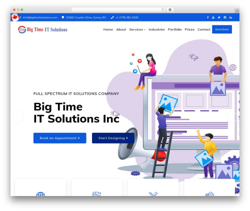 Techno WordPress ecommerce theme - bigtimeitsolutions.com