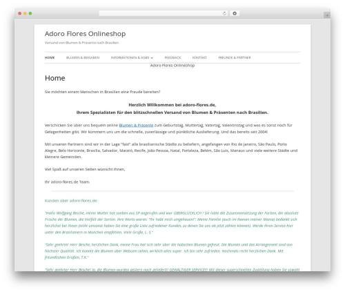 Tiny Forge WordPress shopping theme - adoro-flores.de