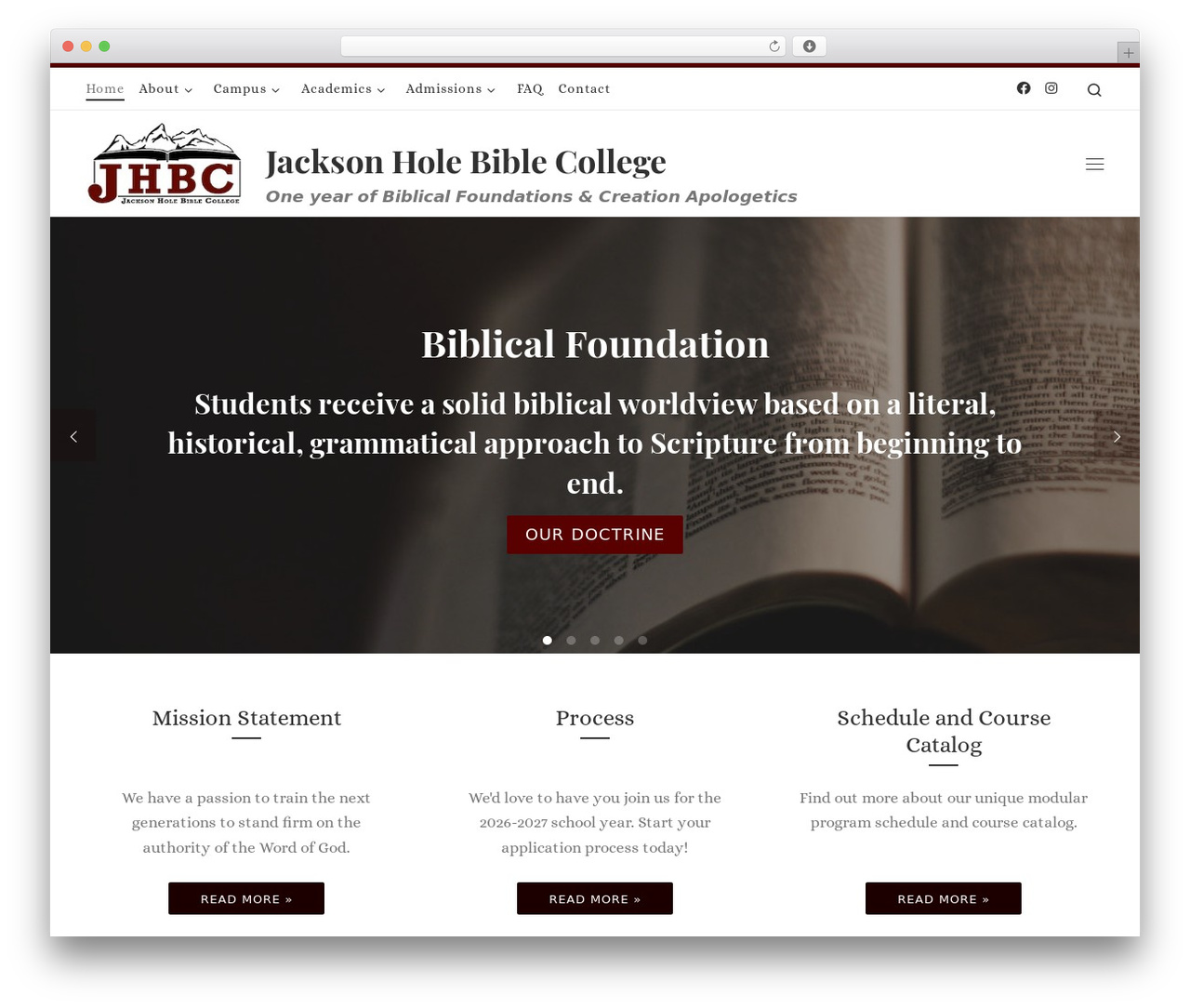 WordPress theme Customizr - jhbc.edu