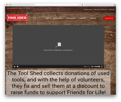 WordPress theme Mucha - toolshedwaco.org