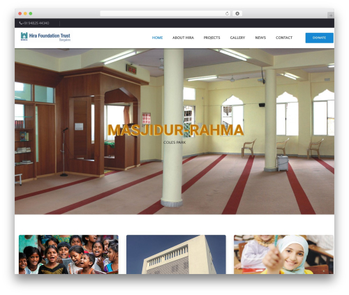 Themesflat WordPress plugin - hirafoundation.org