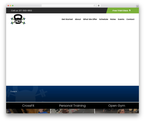 Zyth gym WordPress theme - crossfitxlt.com