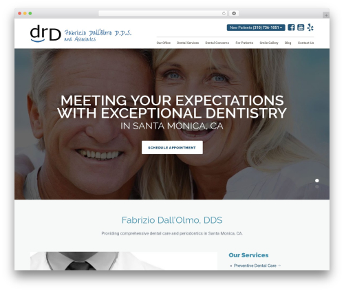 codebase best WordPress theme - drdallolmo.com