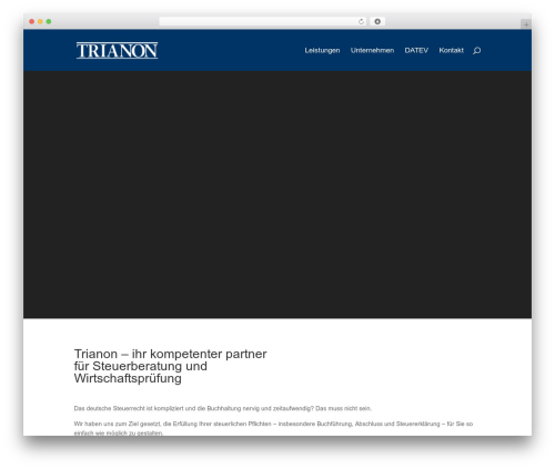 Divi WordPress theme - trianon-wpg.de