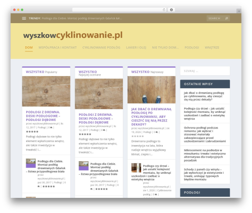 Ediva theme manager WordPress plugin - wyszkowcyklinowanie.pl