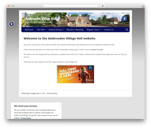 Nevertheless WordPress theme - ambrosdenvillagehall.org.uk