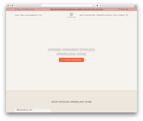 Ridgeview WordPress theme - ridgeview.co.uk