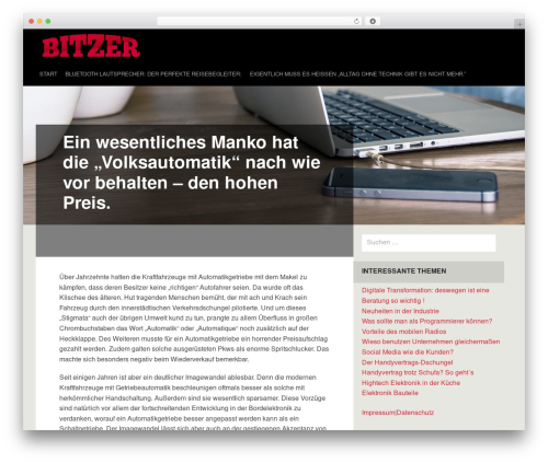 Shepherd theme WordPress - bitzer-digitaltechnik.de