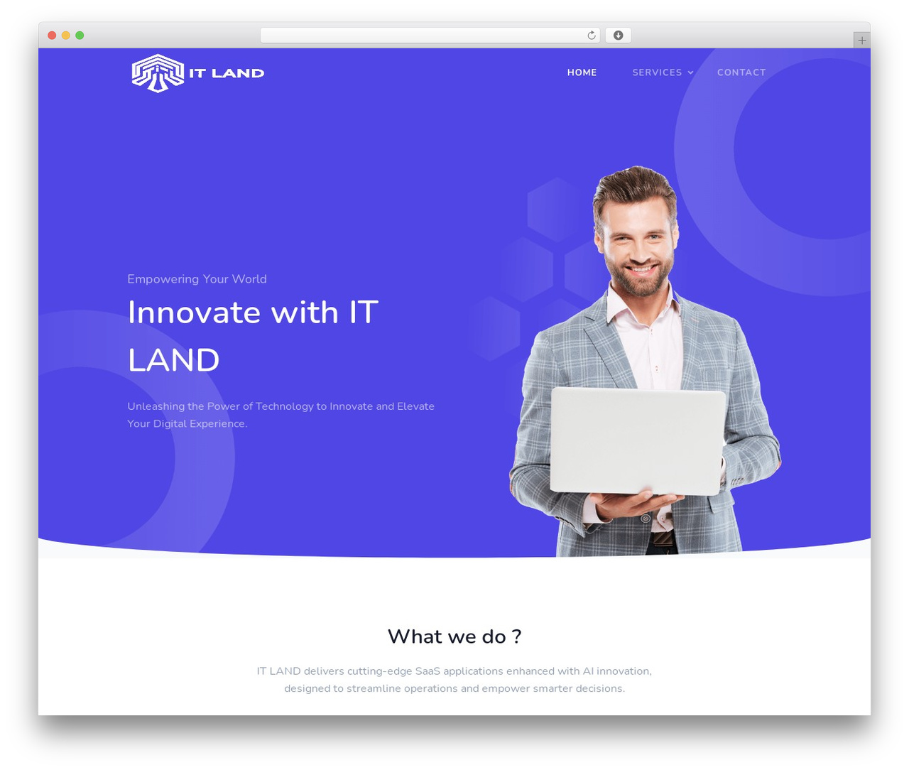 Techwind WordPress website theme - itlandsolutions.com