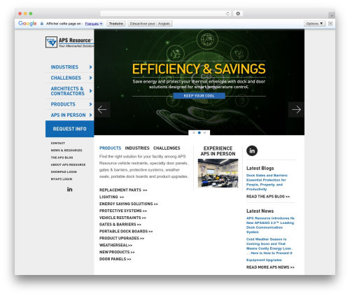 WordPress theme APS - apsresource.com