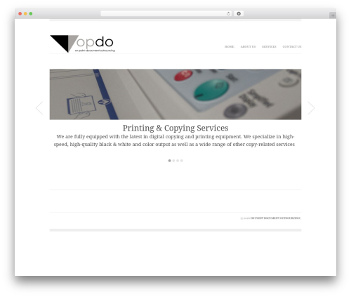 WordPress theme Slate WordPress Theme - onpointoakland.com