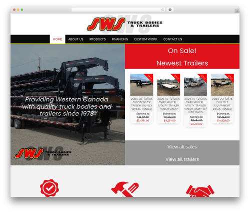 Zero premium WordPress theme - swstrailers.com
