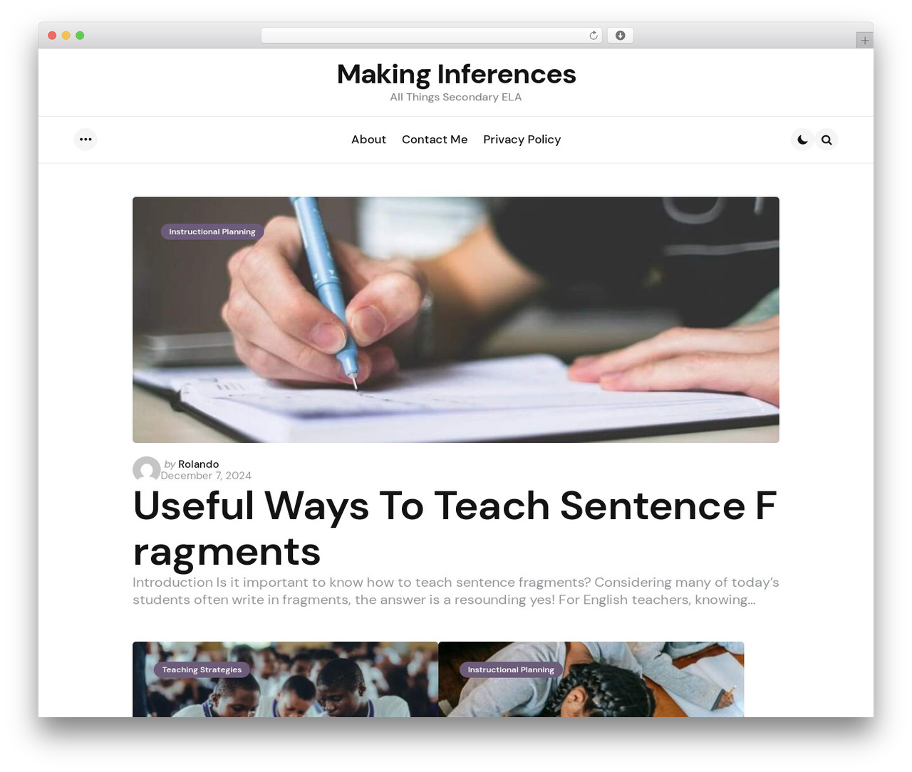 Applied best WordPress theme - makinginferences.com