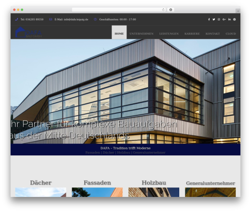Construct WordPress website theme - dafa-leipzig.de