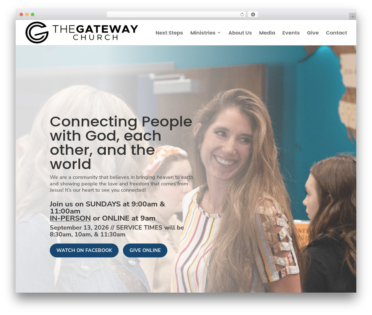 Divi WordPress theme - thegateway.church