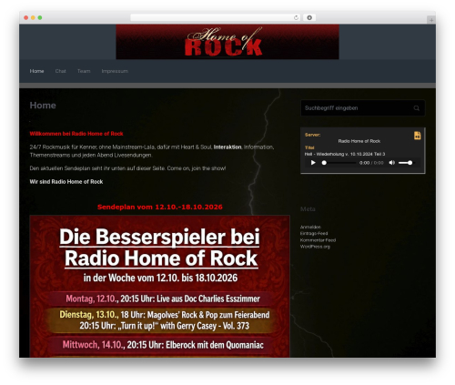 evolve free WP theme - home-of-rock.de