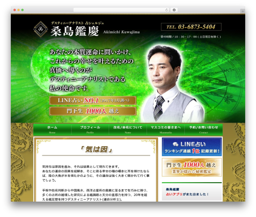 Responsive free WP theme - yokusan-i.com