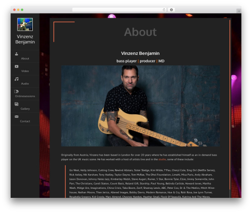 Theme WordPress Unique - vinzenzbenjamin.com