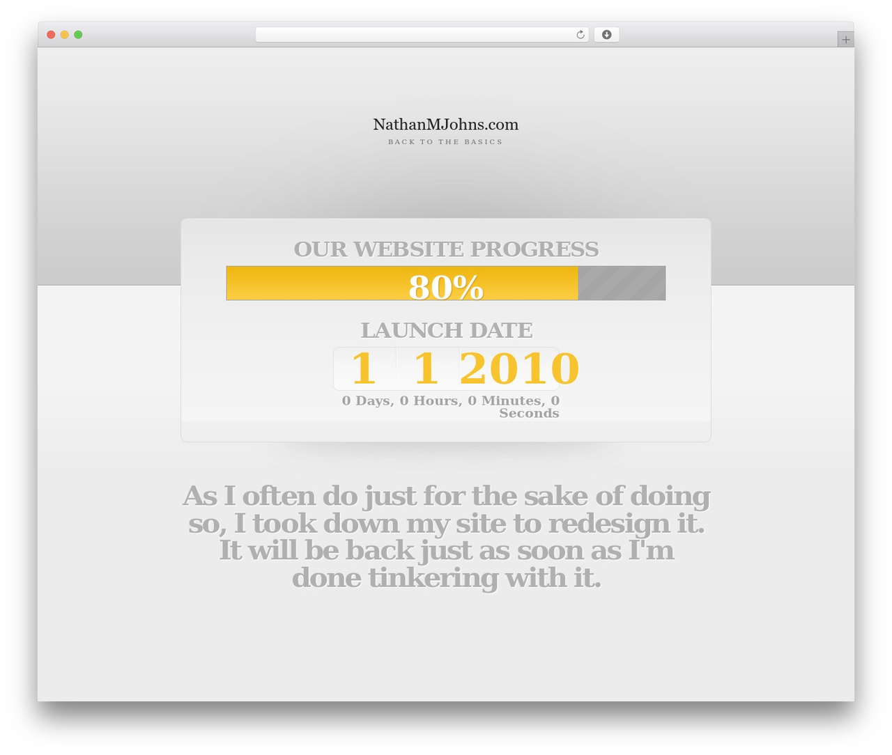 Theme WordPress BeBack Theme - nathanmjohns.com