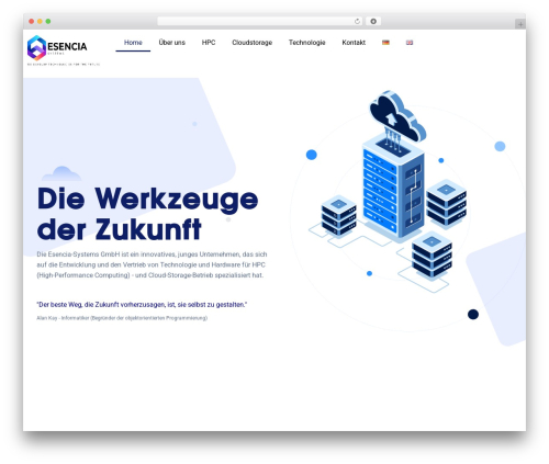WordPress theme Qloud - esencia-systems.com