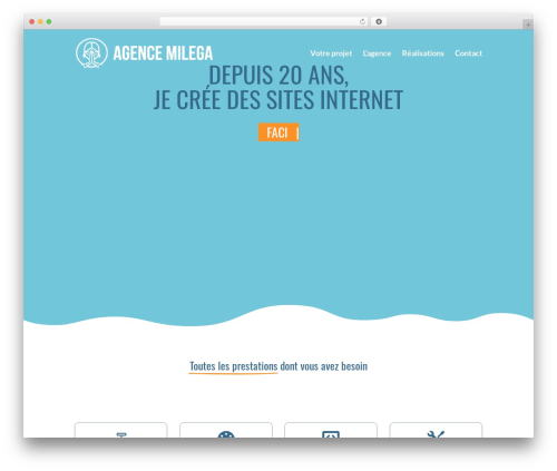 WordPress theme Divi - milega.net