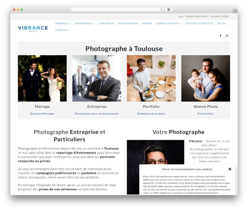 Envira slideshow WordPress plugin - vibrancephoto.fr