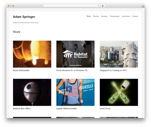 Workality Plus WP theme - adamspringer.com