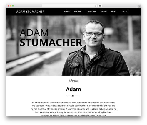 WP theme Optimizer PRO - adamstumacher.com