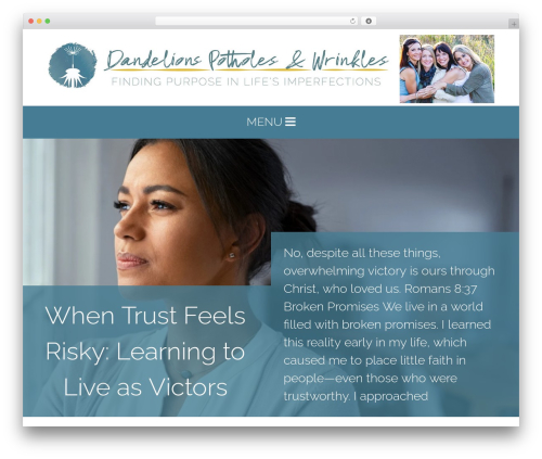 Blankspace theme WordPress - dandelionsisters.com