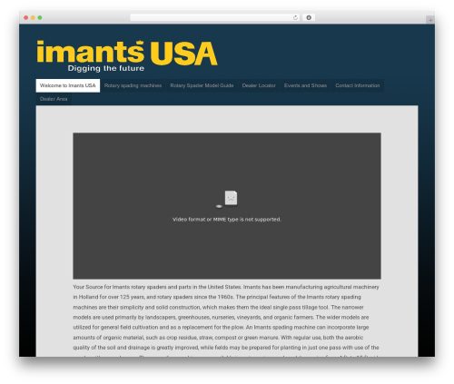 Bold WordPress theme - imantsusa.com