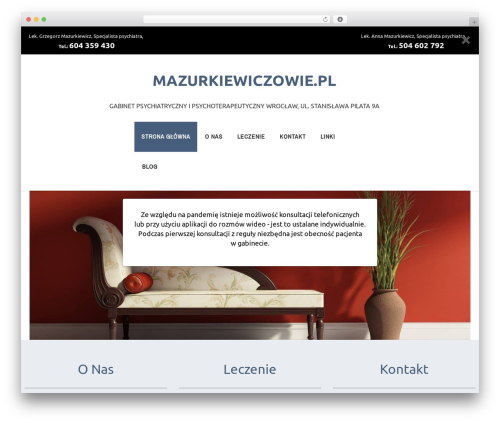 cherry best WordPress theme - mazurkiewiczowie.pl