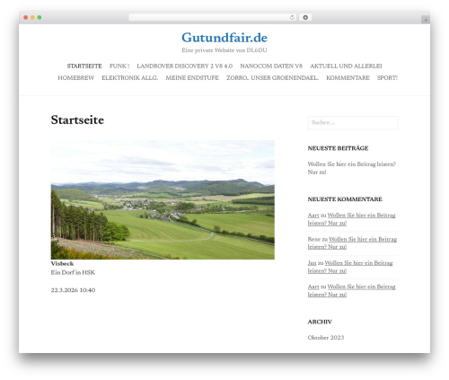 First WordPress theme design - gutundfair.de First WordPress theme design - gutundfair.de