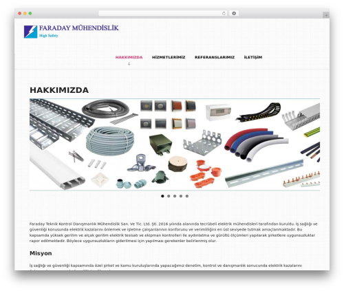Focused WordPress theme - faradaymuhendislik.com.tr