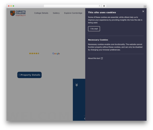 Jet booking WordPress plugin - christscollegehospitality.co.uk