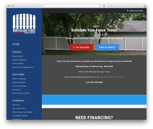 Iceberg core WordPress plugin - northlandfencemn.com