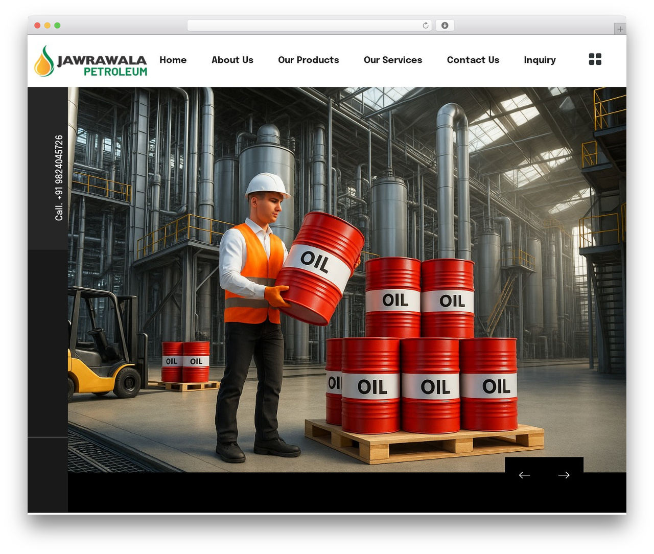 Indsro WordPress theme - jawrawalapetroleum.com