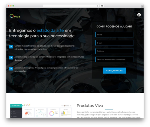 LandX theme WordPress - vivainovacao.com