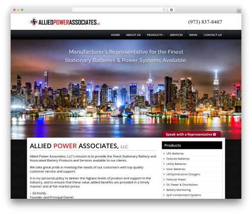 Pluto WP theme - allied-power.net