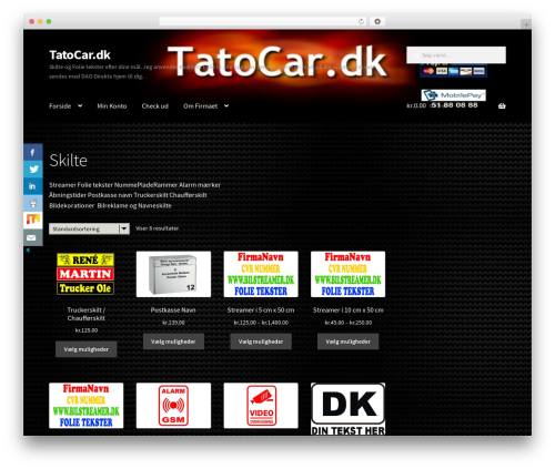 Storefront best WooCommerce theme - tatocar.dk