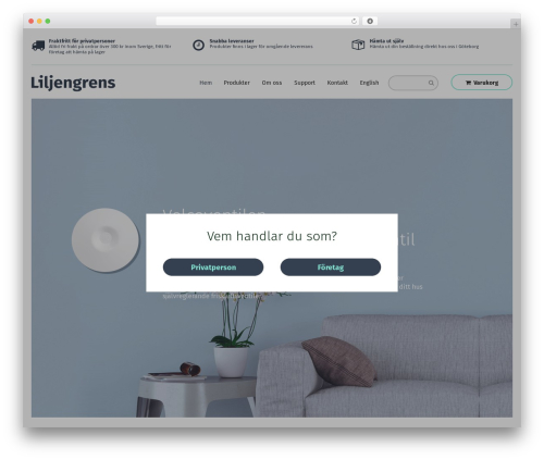 The Sceleton theme WordPress website theme - liljengrens.se