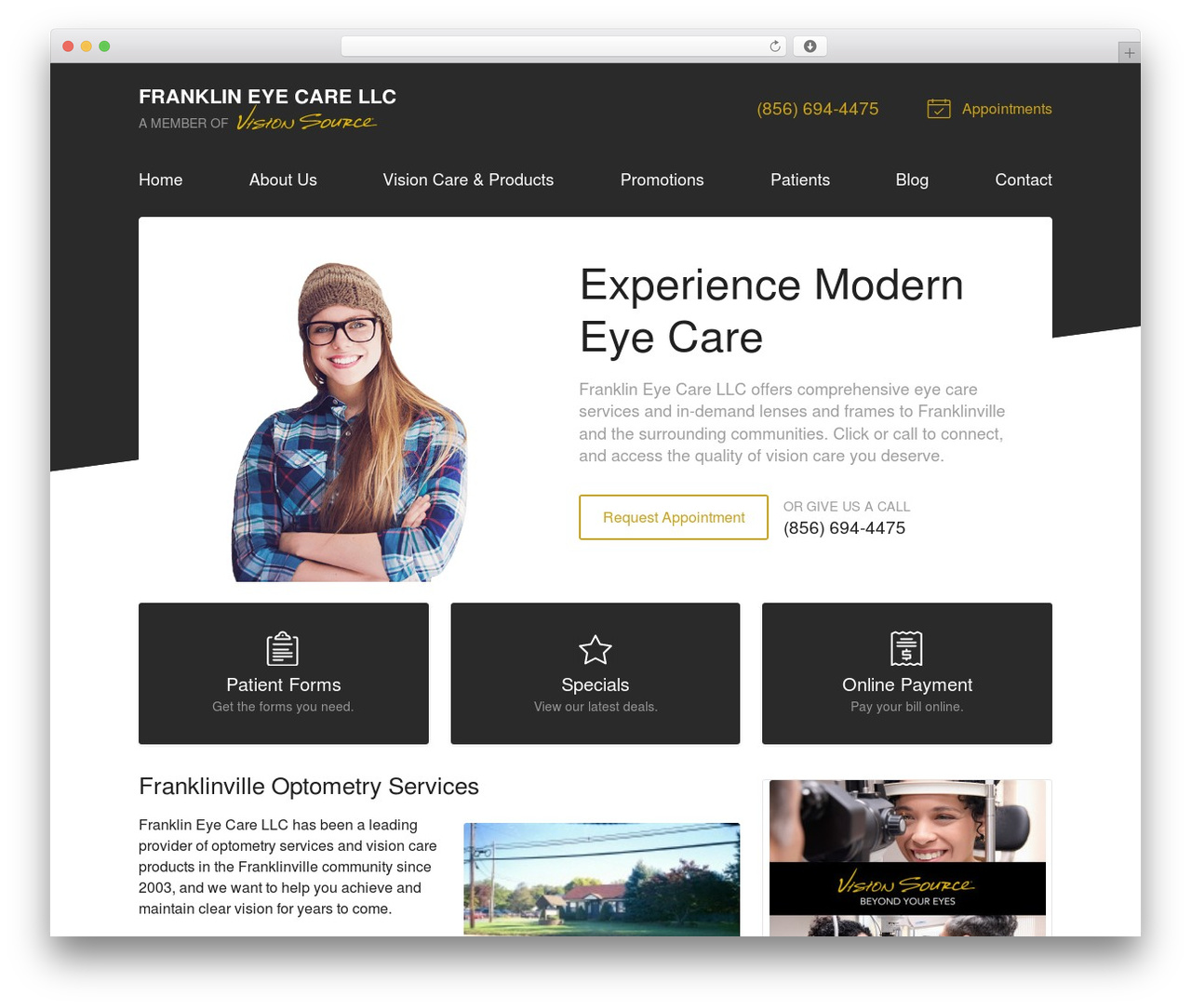Theme WordPress VS Theme #3 - visionsource-franklineyecare.com