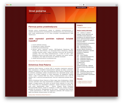 WordPress theme Elementary Fire - ospwielopole.rybnik.pl