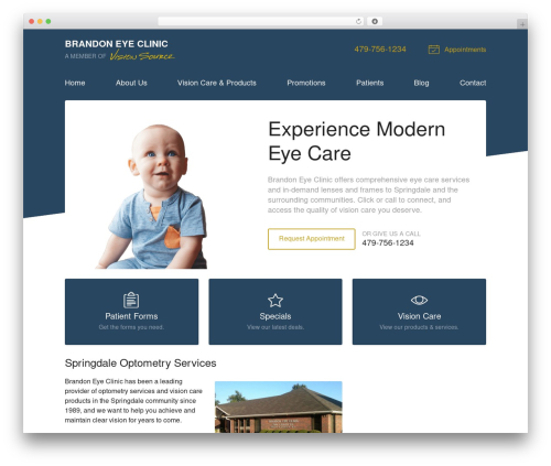 WordPress theme VS Theme #3 - visionsource-brandoneyeclinic.com