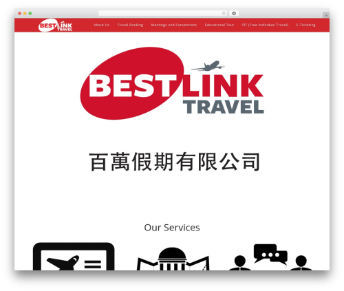 WordPress theme Eventr - bestlinktravel.com