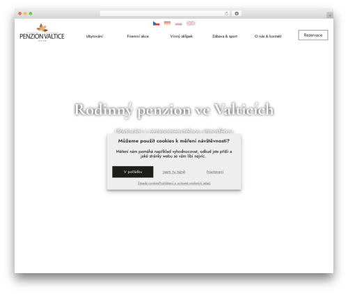 WordPress theme MD webdesign responsive theme - valticepenzion.cz