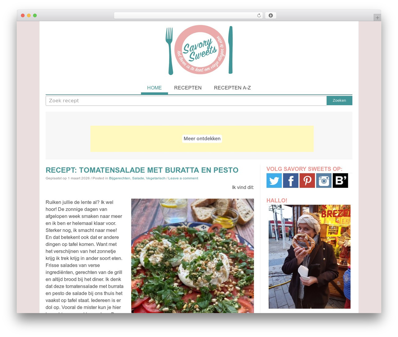 WordPress theme Monaco - savorysweets.nl