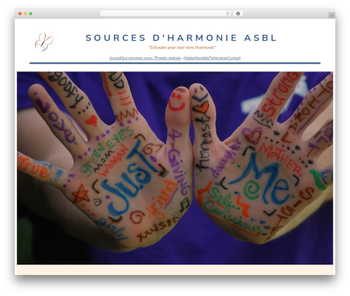 WordPress theme Ona - sourcesdharmonie.be