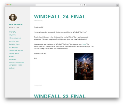 WordPress theme Required - vanewerks.net